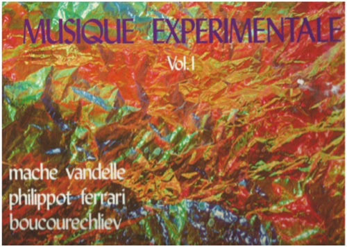 
	Pochette du disque 33 tours (volume 1) du Groupe de Recherches de Radio France – Disque BAM 5872 (photographie © SEGURD – AREPI) dans lequel figure Texte II d’André Boucourechliev1