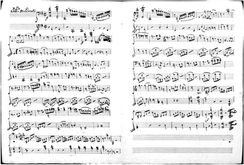 
	Déchiffrage pour violoncelle sans auteur connu, 1823 - Archives nationales (France), cote AJ37/203/4