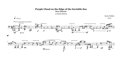 
	Purple Cloud on the Edge of the Invisible Seade Karim Haddad (2008).