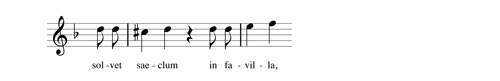 
	Dies irae, soprani, mesures 4-6.