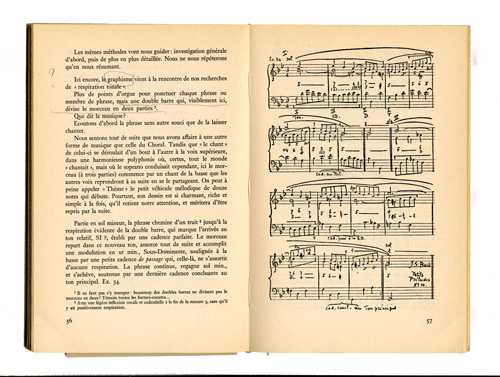 
	Amy Dommel-Diény, De l’analyse harmonique à l’interprétation. Avant-propos de Marc Pincherle, Neuchâtel, Delachaux & Nestlé S. A., 1958, pp. 66-67 (collection particulière).
