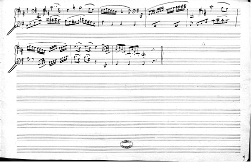 
	Attribué à Luigi Cherubini, déchiffrage pour basson, 1819 – Archives nationales (France), cote AJ37/197/3.