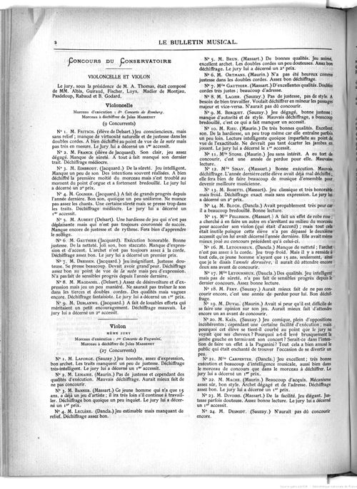 
	Le Bulletin musicalin Le Parnasse : organe des concours littéraires de Paris, 16 août 1884, p. 2 (source gallica.bnf.fr / Bibliothèque nationale de France)
