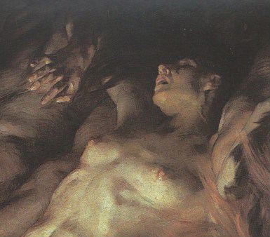 
	Victor Prouvé, Les Voluptueux (détail), huile sur toile, 1889, Musée des Beaux-Arts de Nancy.
