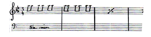
	Figure 12. Extrait de la partition musicale écrite par Éliane Lencot.