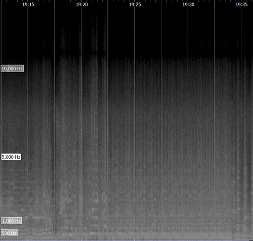 
	Visuel 5 : Spectrogramme du film Remorques, 19:10-19:35.