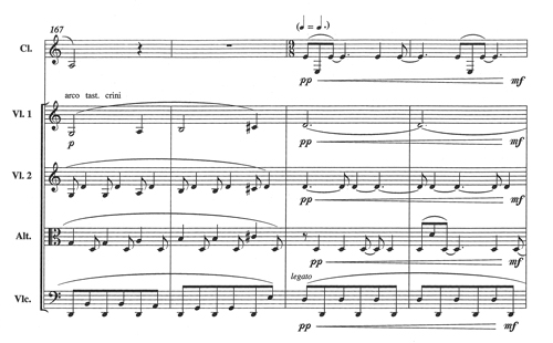 
	Les mesures 169 et 170 de Nebenstück, p. 18, ajoutées à l’œuvre originale.