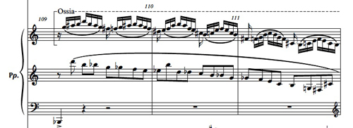 
	Visuel 20 : Mouvement V, mesures 109-111, piano.