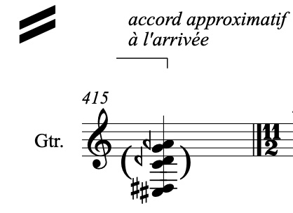 
	Ibid., accord approximatif à la fin de la pièce.