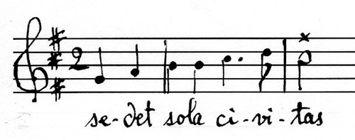 
	COUPERIN, François, Leçons de Tenébres a une et a deux Voix, Paris, l’Auteur / Foucaut, 1724 (?), p. 2.