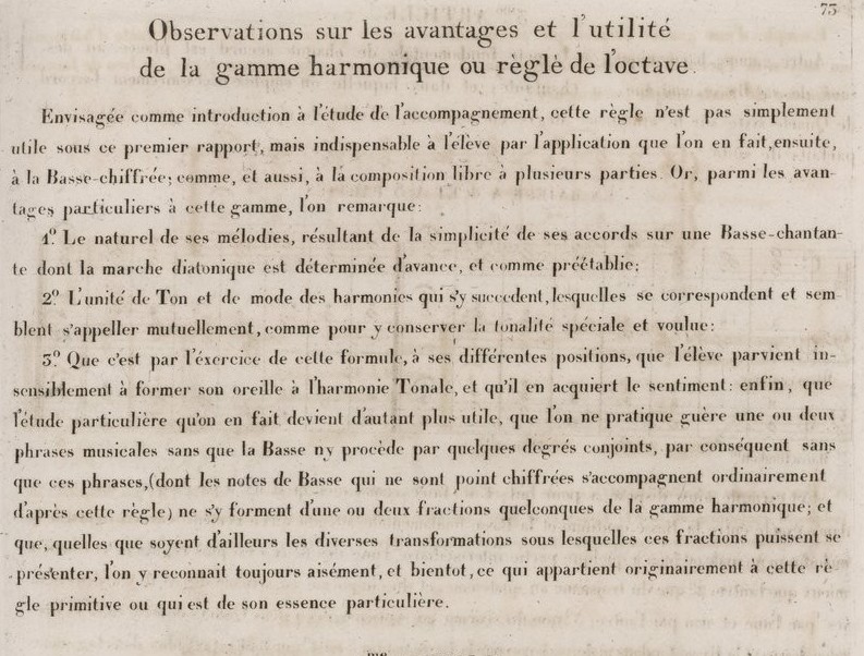 GÉRARD, H. P., Traité méthodique d’harmonie, où l’instruction pratique est simplifiée et mise à la portée des commençants, Paris, Launer, 1834, p. 73.
