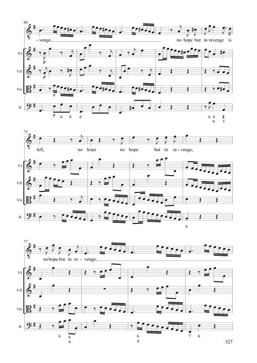 
	 
	Georg Friedrich Handel, Belshazzar, Aria « Opprest with never ceasing grief », seconde version remaniée pour les représentations de 1745. Édition Pascal Duc / Les Arts florissants.