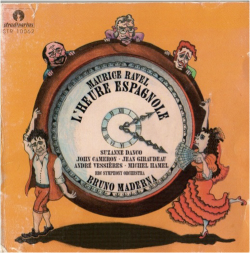 
	Enregistrement de L’Heure espagnole de Maurice Ravel par Bruno Maderna avec l’Orchestre symphonique de la BBC.